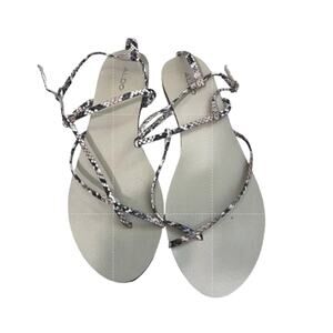 Women's Strappy Snake Skin Aldo Sandals 9
